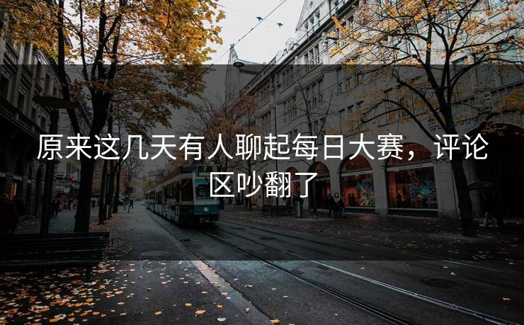原来这几天有人聊起每日大赛，评论区吵翻了